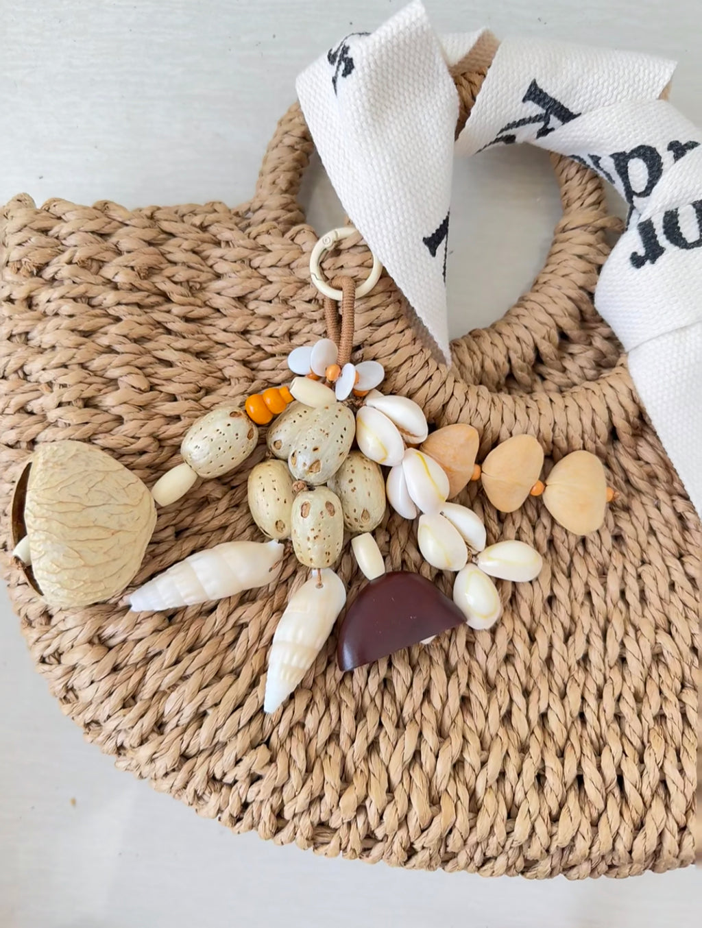 Natural Seed Pod & Shell Bag Charm