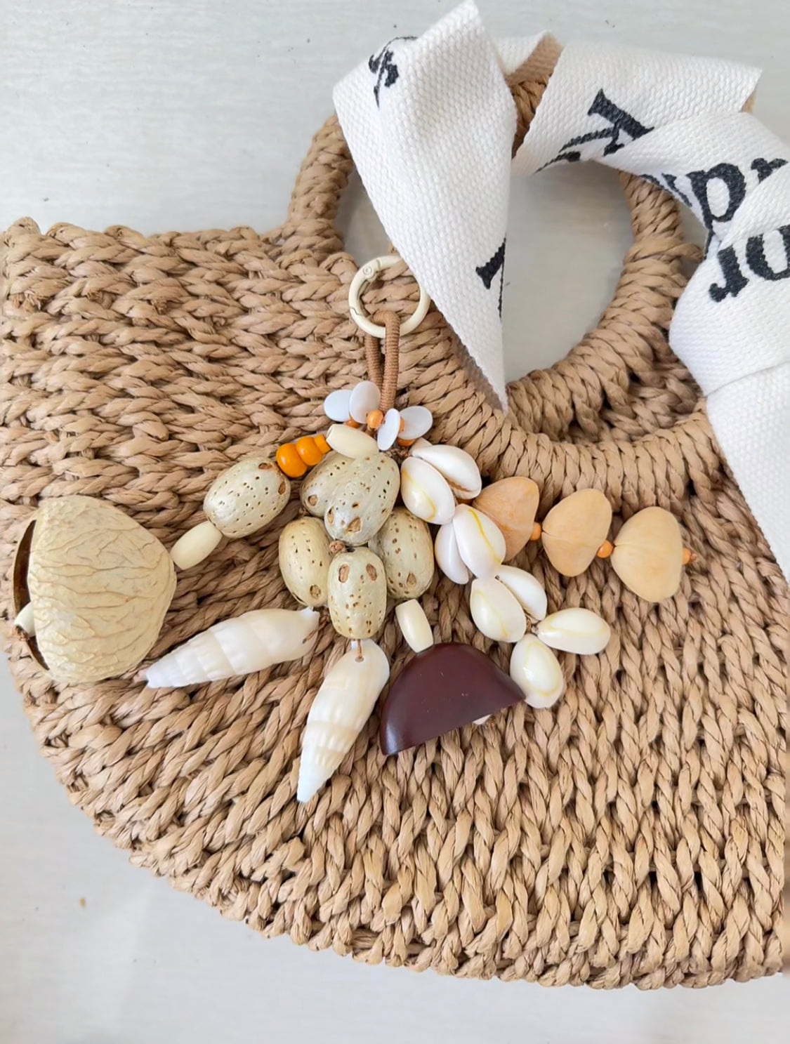 Natural Seed Pod & Shell Bag Charm