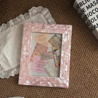 Pink Shell Glow French Collage Art Frame