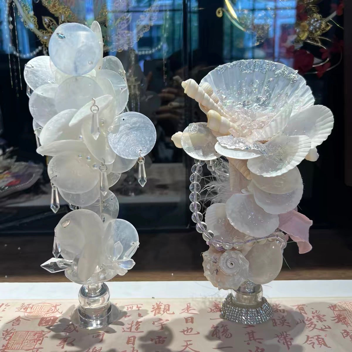 French Pearl Seashell Candle Holder