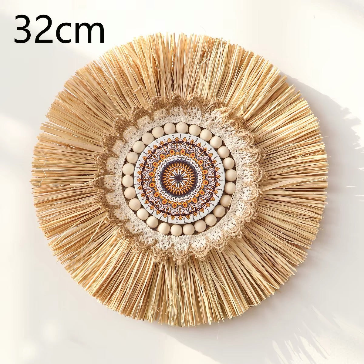 Coastal Shell & Woven Wall Art | Handmade Boho Wall Decor