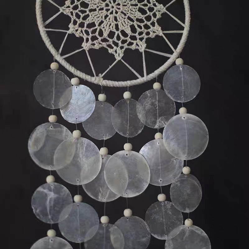 Moon Drift Capiz Dreamcatcher Wind Chime