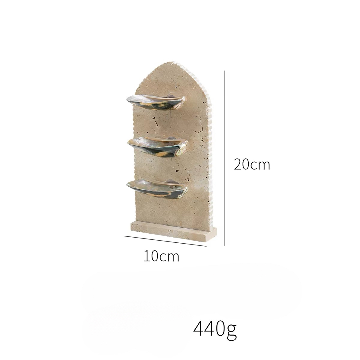 Tide Gallery Travertine Jewelry Stand