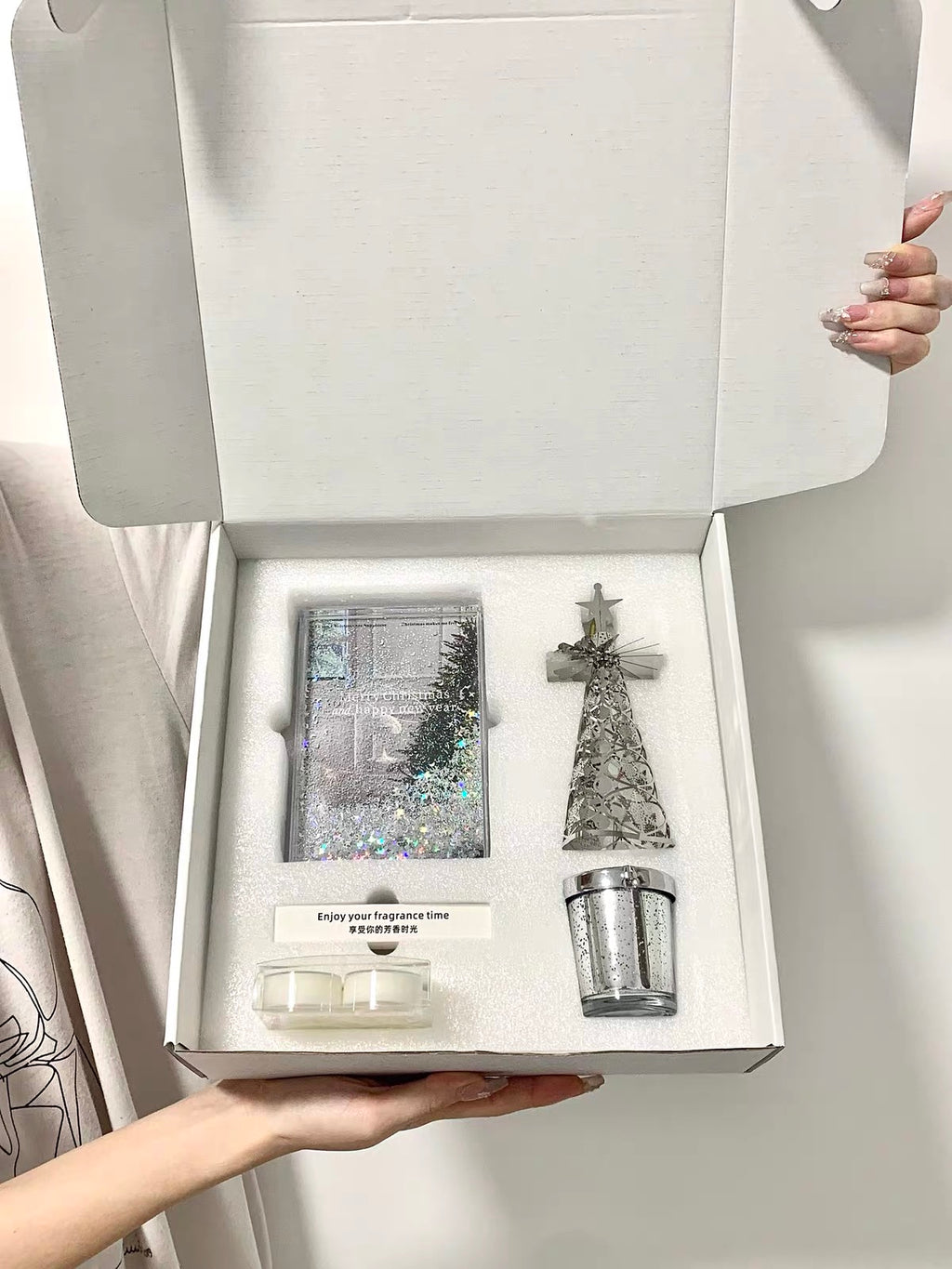 Winter Forest Candle Carousel Gift Set