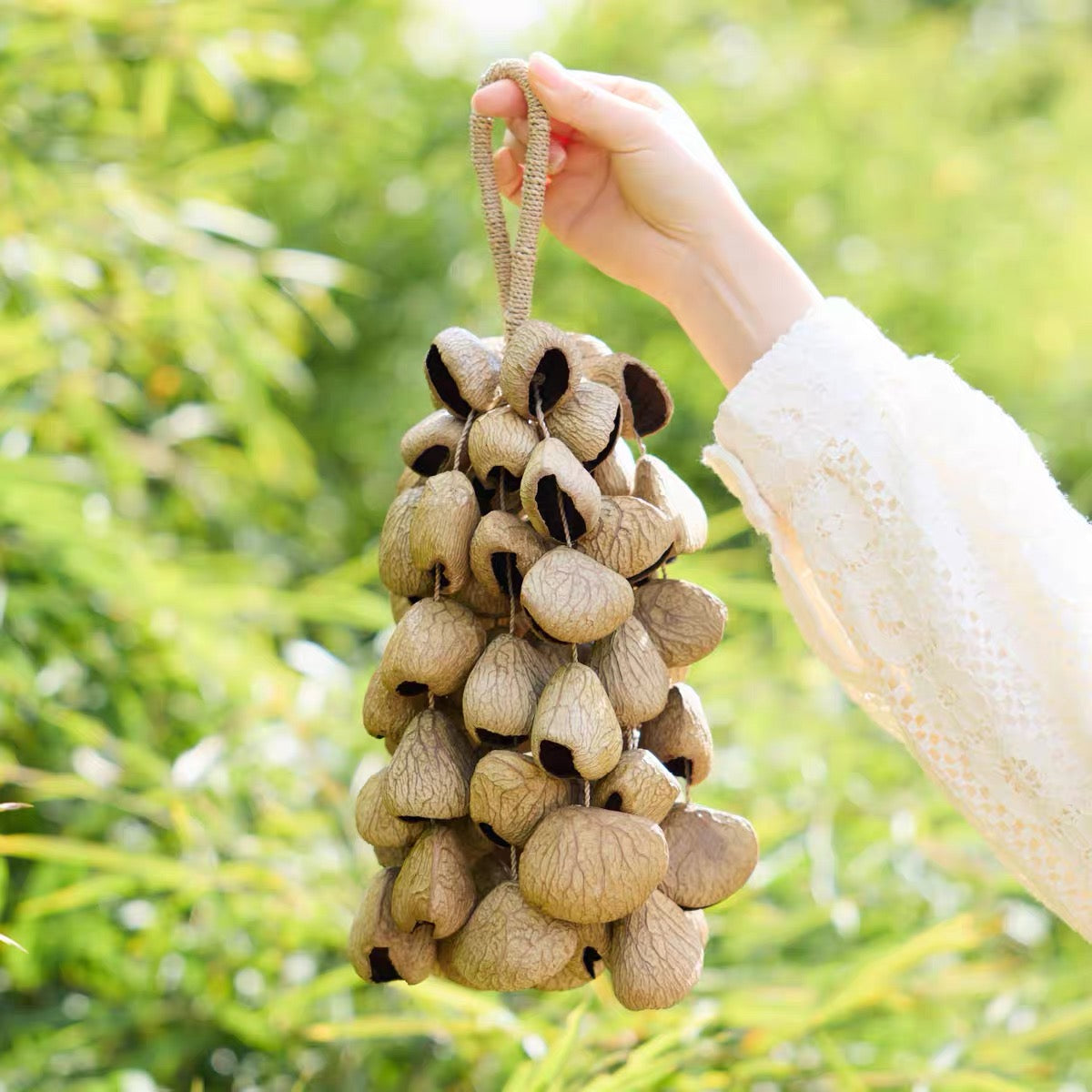 Panji Seed Shell Hand Bell – Earthtone